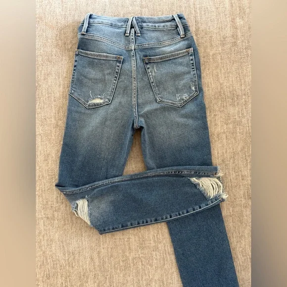 GENTLY WORN - Good American Good Curve Skinny Jeans Size 0/25 - Picture 2 of 7